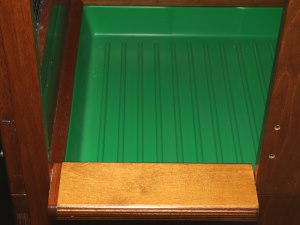 Abdeckung vor den Schiebet&uuml;ren